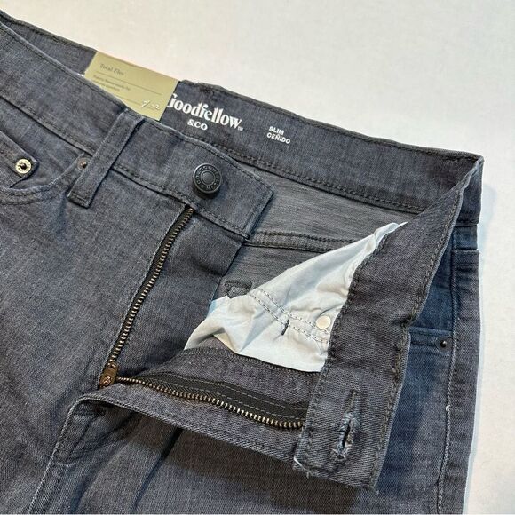 NWT Goodfellow Slim Leg Jeans Total Flex Lightweight Denim, Men’s Size 30x30 - Picture 6 of 10